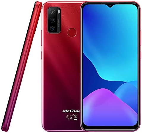 Ulefone Téléphone Debloqué Note 10P, 3Go RAM 128Go ROM, Triple Caméra 13MP, Smartphone Double SIM, 6,5'' HD+, 3 Emplacements pour Cartes, Android 11, Batterie 5500mAh, Empreintes Digitales Rouge Fiche Technique et Prix au Maroc