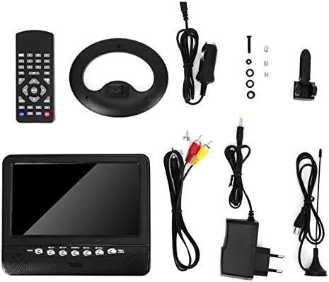 Téléviseur de voiture portable, lecteur vidéo de télévision mobile analogique HD LCD de 7,5 ", prise en charge de la radio FM et de la fonction 3D, compatible avec le lecteur DVD, la télévision, les é Fiche Technique et Prix au Maroc