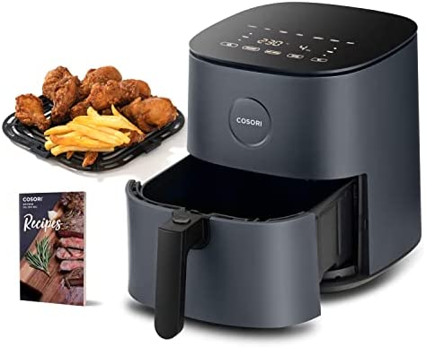 COSORI Friteuse sans Huile 4,7L XL avec 100 Recettes, Air Fryer 1500W, Friteuse à Air Chaud avec 9 Programmes, et aussi Faites Cuire, Frire, Rôtir et Griller tous vos Aliments, Gris, CAF-L501 Fiche Technique et Prix au Maroc