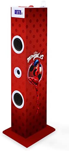 BigBen Interactive TW5MIRACULOUS Ladybug Tour multimédia avec système 2.0, 60 W, USB, Carte SD, Radio FM, LED, télécommande Fiche Technique et Prix au Maroc