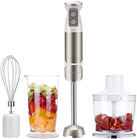 Inkbird Mixeur Plongeant 600w, Mélangeur à Main 4 en 1 avec Base de Mélangeur en Acier Inoxydable Fouet, Bocal de 600 ml pour Aliments Bébés, Soupes et Smoothies. Fiche Technique et Prix au Maroc