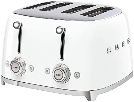 Smeg TSF03WHEU - Grille-pain - 4 Fentes - 2000W - Blanc Fiche Technique et Prix au Maroc