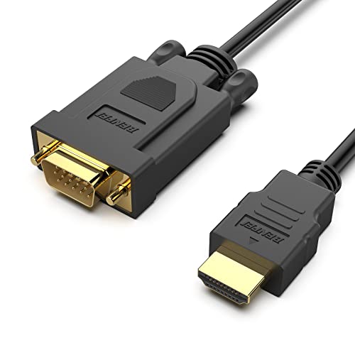 Câble HDMI vers VGA, BENFEI 1,8 M plaqué Or HDMI vers VGA (mâle à mâle), Noir Fiche Technique et Prix au Maroc