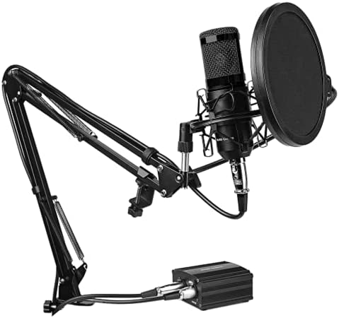 MARSGAMING MMICKIT - Microphone professionnel + 6 accessoires, câble XLR vers jack 3,5 mm, 130dB Noir Fiche Technique et Prix au Maroc