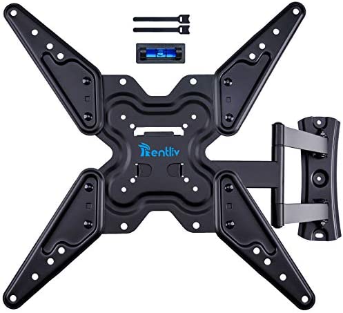 Support Mural TV RENTLIV pour téléviseurs à mobilité intégrale de 26” à 55”, VESA Jusqu’à 400 x 400 mm et 45 kg, Montage du téléviseur avec Le Bras articulé pivotant Fiche Technique et Prix au Maroc
