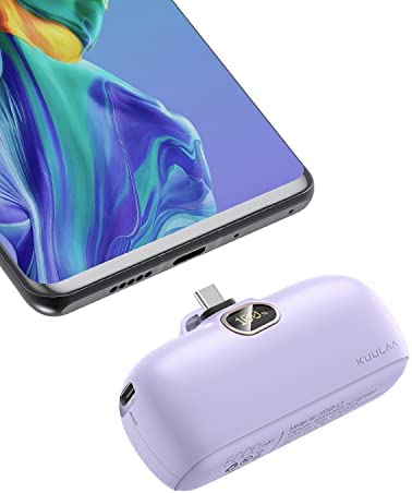 Kuulaa Mini Batterie Externe Powerbank 5000mAh PD 20W Power Bank USB C Petite et Mignonne Compatible avec Samsung Huawei Xiaomi Oculus Quest Jeux Switch Fiche Technique et Prix au Maroc
