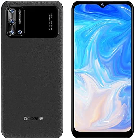 DOOGEE N40 Pro Android 11 Smartphone Débloqué, Octa-Core 6Go+128Go, 6,52 '' HD+ Telephone Portable, Batterie 6380mAh, Caméra Quatre 20MP, Caméra Frontale 16MP, Empreinte Digitale Dual SIM GPS Noir Fiche Technique et Prix au Maroc
