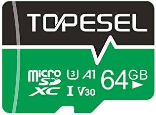 TOPESEL Carte Mémoire MicroSDXC 64Go, Carte Micro SD 64 Go Vitesse de Lecture à 85 Mo/S, Classe 10, UHS-I, U3, Applicable pour Consoles de Jeux, Drones, Systèmes de Surveillance, Caméras d'action Fiche Technique et Prix au Maroc
