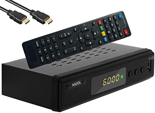 DigiQuest Récepteur de câble Full HD numérique DVB-C (HDMI, péritel, LAN, USB, écran, boutons, télécommande 2 en 1) Fiche Technique et Prix au Maroc