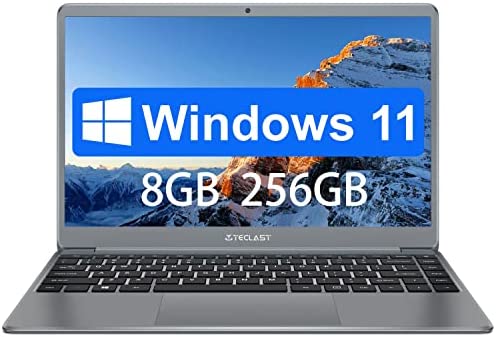 TECLAST Ordinateur Portable F7Plus2 Notebook 14 Pouces, 8Go RAM 256Go SSD Ultra Slim, 1.3kg, Windows 10/11 Quad Core PC, 1920*1080FHD, Intel Celeron N4120 Turbo 2.6GHz, USB 3.0, Mini-HDMI Fiche Technique et Prix au Maroc