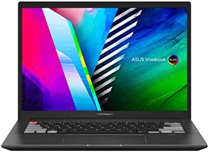 Asus Vivobook Pro 14 OLED N7400QE-KM032W PC Portable 14” (Ryzen 9 5900HX, RAM 32GB, 1TB SSD PCIE, Windows 11 Home) Clavier AZERTY DialPad Français Noir Fiche Technique et Prix au Maroc