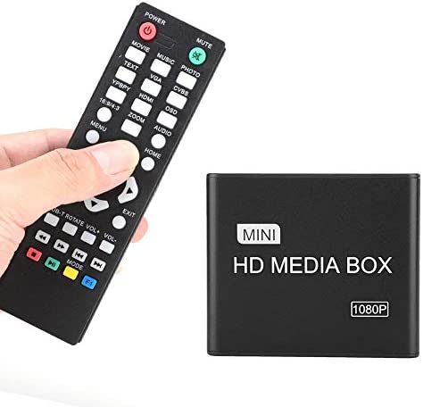 Lecteur Multimédia HDMI, Mini 1080P Full HD Lecteur Vidéo Multimédia Numérique Support Carte SD/MMC, Disque U, Disque Dur Périphériques de Diffusion Multimédia Multiples.(EU) Fiche Technique et Prix au Maroc