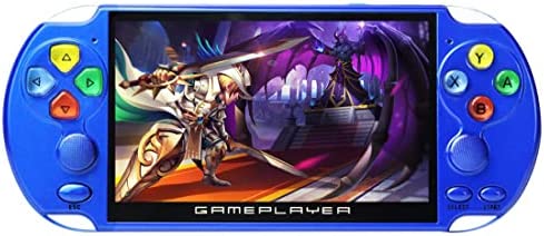 CZT Console de Jeu vidéo Multifonction 5,1 Pouces Boutons en Cristal de Couleur 8000 Jeux intégrés Archives de Jeu de Batterie au Lithium MP3MP4 AV Out Appareil de Jeu portatif (Bleu) Fiche Technique et Prix au Maroc