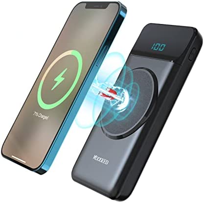 Batterie Externe sans Fil 10000mah, KOOSEED Power Bank à Induction PD20W & QC18W Charge Rapide avec 3 Sorties, Chargeur Portable Wireless Compatible avec iPhone, Huawei, Samsung, iPad, etc Fiche Technique et Prix au Maroc
