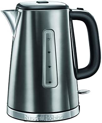 Russell Hobbs Bouilloire 1,7L, Ébullition Rapide, Niveau Eau Visible, Ouverture Facile - Gris 23211-70 Luna Fiche Technique et Prix au Maroc