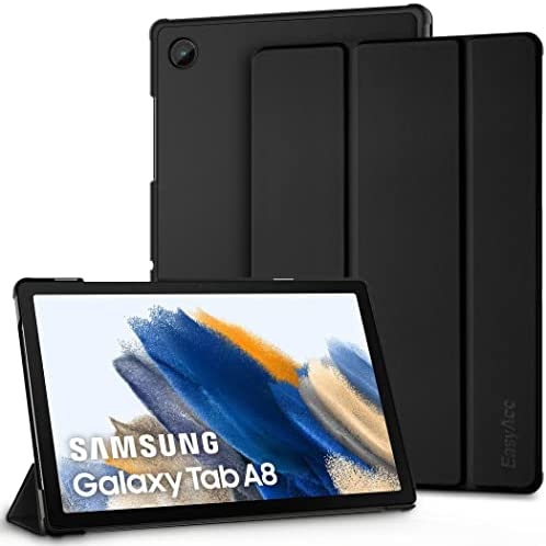 EasyAcc Étui Coque Compatible avec Samsung Galaxy Tab A8 10,5 Pouces 2022 2021 SM-X200/ X205/ X207, Protection Ultra Fin en Cuir PU avec Fonction Support Noir Fiche Technique et Prix au Maroc