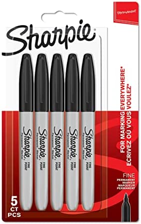 SHARPIE marqueurs indélébiles | pointe fine | encre noir permanent | Lot de 5 Fiche Technique et Prix au Maroc