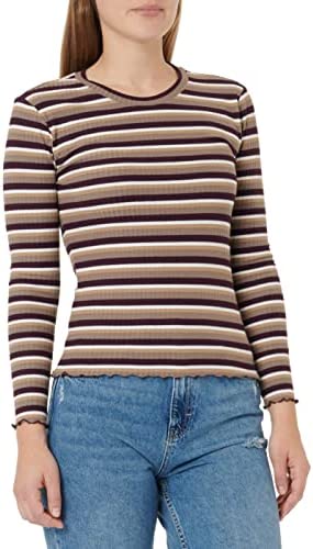Only Onlemma Ls O-Neck Stripe Top JRS Petit T-Shirt à Manches Longues Femme Fiche Technique et Prix au Maroc