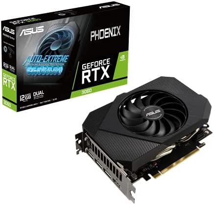 ASUS PHOENIX NVIDIA GeForce RTX 3060 V2 – Carte graphique (12GB GDDR6, PCIe 4.0, HDMI 2.1, DisplayPort 1.4a, Ventilateurs axiaux à double roulement à billes, Auto-Extreme) Fiche Technique et Prix au Maroc