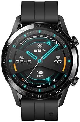 HUAWEI Watch GT 2(46mm) Montre Connectée, Autonomie de 2 Semaine, GPS Intégré, 15 Modes de Sport, Suivi du Rythme Cardiaque en Temps Réel, Appels Bluetooth, Noir Fiche Technique et Prix au Maroc