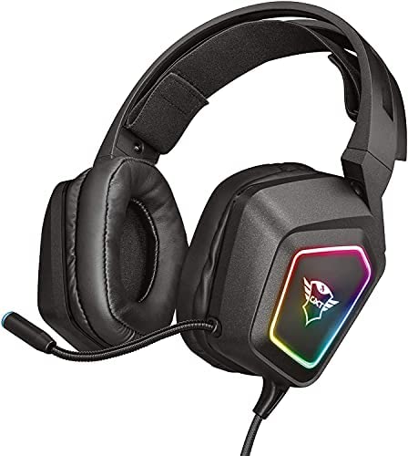 Trust Gaming GXT 450 Blizz Casque Gamer PC Son Surround 7.1, Éclairage RGB, Casque Gaming USB avec Micro Flexible, Réglage du Volume, Filtre Anti-Pop, Casque de Jeu pour Ordinateur, Portable - Noir Fiche Technique et Prix au Maroc