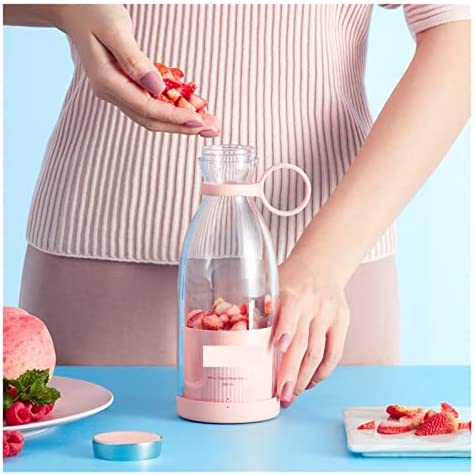 RENOA Blender Personnel Compact de comptoir Blender électrique Portable Blender USB Mini mélangeurs de Fruits Juiceurs Extracteurs de Fruits Machine à jus de Milkshake (Color : Pink) Fiche Technique et Prix au Maroc