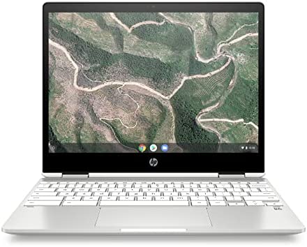 HP Chromebook x360 12b-ca0000sf Ordinateur Ultraportable Convertible et Tactile 12" HD (Intel Celeron, RAM 4 Go, eMMC 32 Go, AZERTY, ChromeOS) Fiche Technique et Prix au Maroc