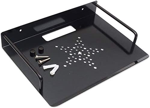 JanTeelGO Équerre pour étagère Murale en Alliage d'aluminium, Support pour Box TV, Apple TV, Roku 3/2, routeur, Mini PC, TV, Accessoires, DVD (1 Tier, Noir) Fiche Technique et Prix au Maroc