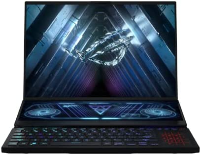 ROG ZEPHYRUS-DUO-GX650RW-69W Ordinateur Portable Gaming Double Ecran 16'' 2K WQXGA 165Hz & 3 ms (Ryzen 7-6800H, RTX 3070 Ti 8G, 32G RAM, 1TB SSD PCIe, Windows 11) Clavier AZERTY RGB + Numpad Fiche Technique et Prix au Maroc