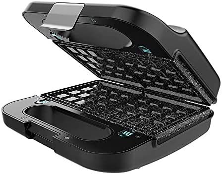 Cecotec Rock´nToast 4 en 1 1000 W de puissance, capacité pour 2 sandwichs, finitions en acier inoxydable, 4 plaques interchangeables avec revêtement en pierre RockStone Fiche Technique et Prix au Maroc