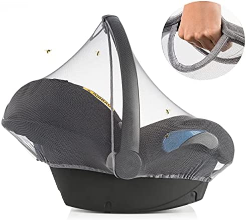 Zamboo - Moustiquaire Bébé pour Cosy, Filet Anti-Insecte pour Siege Auto (ex. Bebe Confort, Cybex), Bordure Élastique, Ouverture pour Transport - Gris Fiche Technique et Prix au Maroc