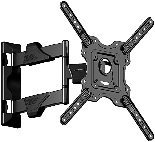 Invision Support TV Mural Pour Écrans 22-50" (56-127 cm) - Inclinaison Pivot et Extension - VESA 100x100 à 400x400 - Charge Max. 27,2kg - Profile Super Mince Pour TVs Plat ou Courbé LED LCD 4K (EV400) Fiche Technique et Prix au Maroc
