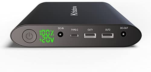 Krisdonia 50000mAh Batterie Externe pour PC, Mac, Smartphone - Power Bank avec Display LED - 2X USB (Quick Charge 3.0) - 1x Type-C - 1x DC - Chargeur Portable pour Ordinateur/Notebook/Tablet/iPad. Fiche Technique et Prix au Maroc