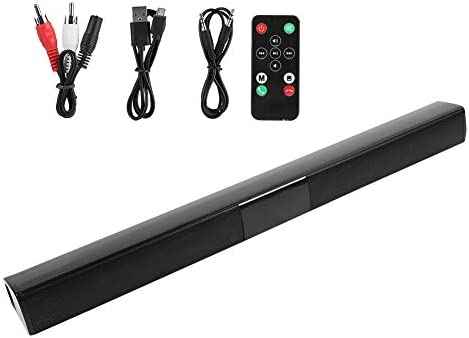 Barre de Son - Barre de Son pour téléviseur de cinéma Maison de 22 po avec avertisseurs sonores Surround stéréo 3D 4 * 5W - Se connecte à Bluetooth, HDMI, AUX 3,5 mm, Carte TF, RCA et USB Fiche Technique et Prix au Maroc