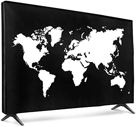 kwmobile Housse écran Ordinateur pour 43" TV - Blanc-Noir Fiche Technique et Prix au Maroc