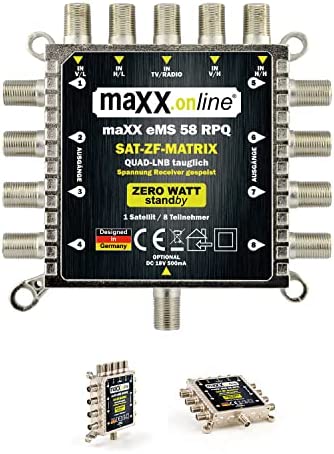 Digital Commutateur multiple 5 en 8 Commutateur multiple 5/8 – économie d'énergie avec fonction de veille de Zero W – EMS 58rp Fiche Technique et Prix au Maroc