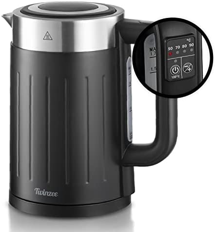 Bouilloire Thermostat Réglable 50-100°C - Bouilloire Electriques Grande Puissance 2200 W, 1.7L - Technologie brevetée STRIX - Design Retro - Sans BPA - Base 360° Fiche Technique et Prix au Maroc