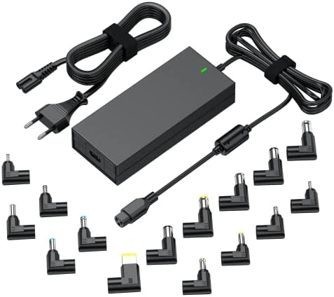 90W Chargeur PC Portable Universel pour ASUS Vivobook HP Pavilion Compaq Stream Lenovo Ideapad Acer Aspire Swift Dell Sony Toshiba Samsung Gateway JBL,Chargeur Ordinateur Universel avec 15 Connecteurs Fiche Technique et Prix au Maroc