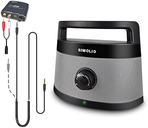 SIMOLIO Enceintes filaires pour TV avec clarificateur de voix, avec cordon de 5,5 m, amplificateur de son TV avec contrôle de la tonalité et minuterie de sommeil, idéal pour les personnes âgées SM-961 Fiche Technique et Prix au Maroc