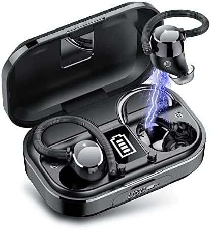 Écouteurs sans Fil,VOESUD Écouteurs Bluetooth 5.2 avec Micro, Écouteurs sans Fil pour la Course à Pied avec Crochets d'oreille étanches IP7, contrôle Tactile pour Le Sport/Le Travail[2022] Fiche Technique et Prix au Maroc
