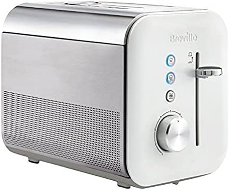 Breville - VTT676 - grille-pain 2 fentes - Collection ultra brillante - avec variateur de dorage et extraction facile - blanc Fiche Technique et Prix au Maroc
