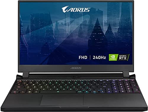 AORUS Gigabyte Ordinateur Portable 15.6'' FHD 240Hz Intel Core i7-11800H Gaming en AZERTY Clavier Français avec RTX 3060 RAM 16GB SSD 1TB Windows 11 Home OS 15P KD-72FR224SO Fiche Technique et Prix au Maroc