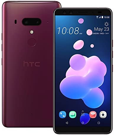 HTC U12+ Smartphone sans carte SIM - 128 Go, 6 Go de RAM principale 12 MP+16 MP avant 8 MP+8 MP (6 Go + 128 Go, Rouge flamme 1) Fiche Technique et Prix au Maroc