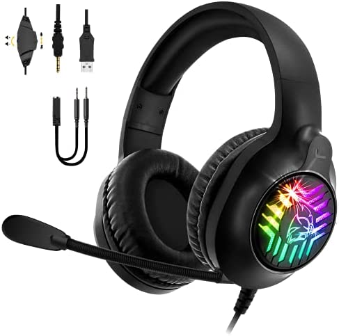 EMPIRE GAMING - Dark Rainbow G-D20B Casque Gamer RGB - PS5, PS4, Xbox One/Series, PC, Mac, Smartphones, tablettes - Son Stéréo Haute Définition - Télécommande - Microphone Flexible Omnidirectionnel Fiche Technique et Prix au Maroc