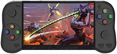 HLF 5.1 " HD Screen Vintage Game Conception de la Forme de la poignée 12000 Jeux intégrés Sortie HDMI Batterie de Recharge de Livres MP4 mp3 Consol Jeu Console Enfant Console Jeux Portable Fiche Technique et Prix au Maroc