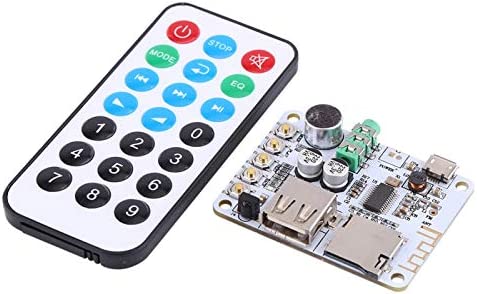 Dgtrhted nouveau récepteur Audio Bluetooth amplificateur de microphone USB TF FM décodeur MP3 lecteur WMA WAV FLAC(Receiver+Controller) Fiche Technique et Prix au Maroc