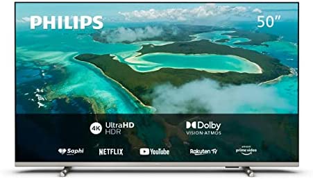 Philips 50PUS7657/12, 50 Pouces 4K UHD LED, Moteur Pixel Precise Ultra HD, Dolby Vision et Dolby Atmos, Smart TV, Image et Son Cinématographiques Fiche Technique et Prix au Maroc