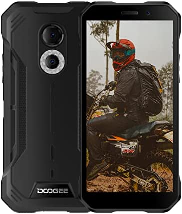 DOOGEE S51 4G Smartphones, 4 Go RAM 64 Go ROM, Téléphones Portables Débloqués Robustes Android 12, 6,0 Pouces, 12MP + 8MP, Batterie 5180mAh, Helio G25 Octa Core, NFC Dual SIM IP68 Face ID Noir Fiche Technique et Prix au Maroc