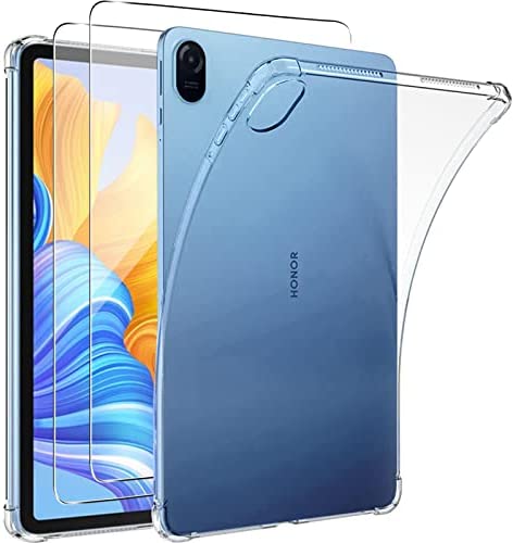 KUSINHOKA Coque pour Honor Pad 8 + [2 Pièces] Verre Trempé Protection écran, Protection Étui Ultra Mince [Antichoc] Souple Silicone Housse Case Cover pour Honor Pad 8, Transparente Fiche Technique et Prix au Maroc