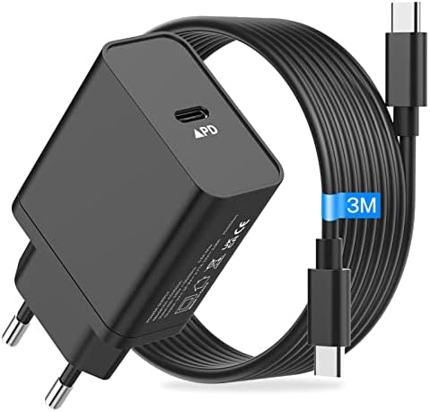 Chargeur USB C Rapide 25W avec 3M Câble pour Samsung Galaxy S22 Ultra/S22/S22+/S21+/S21/S20 5G/S10/S9/Note 20/10/A53 5G/A72/A13/Z Fold 4/3,Prise Type C ​Adaptateur Secteur USB C Chargeur pour Samsung Fiche Technique et Prix au Maroc